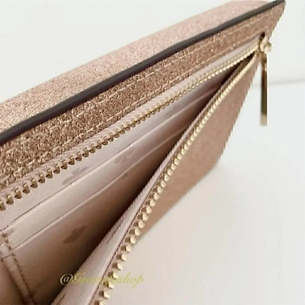 Kate spade purse shimmy glitter boxed north south tab phone crossbody new